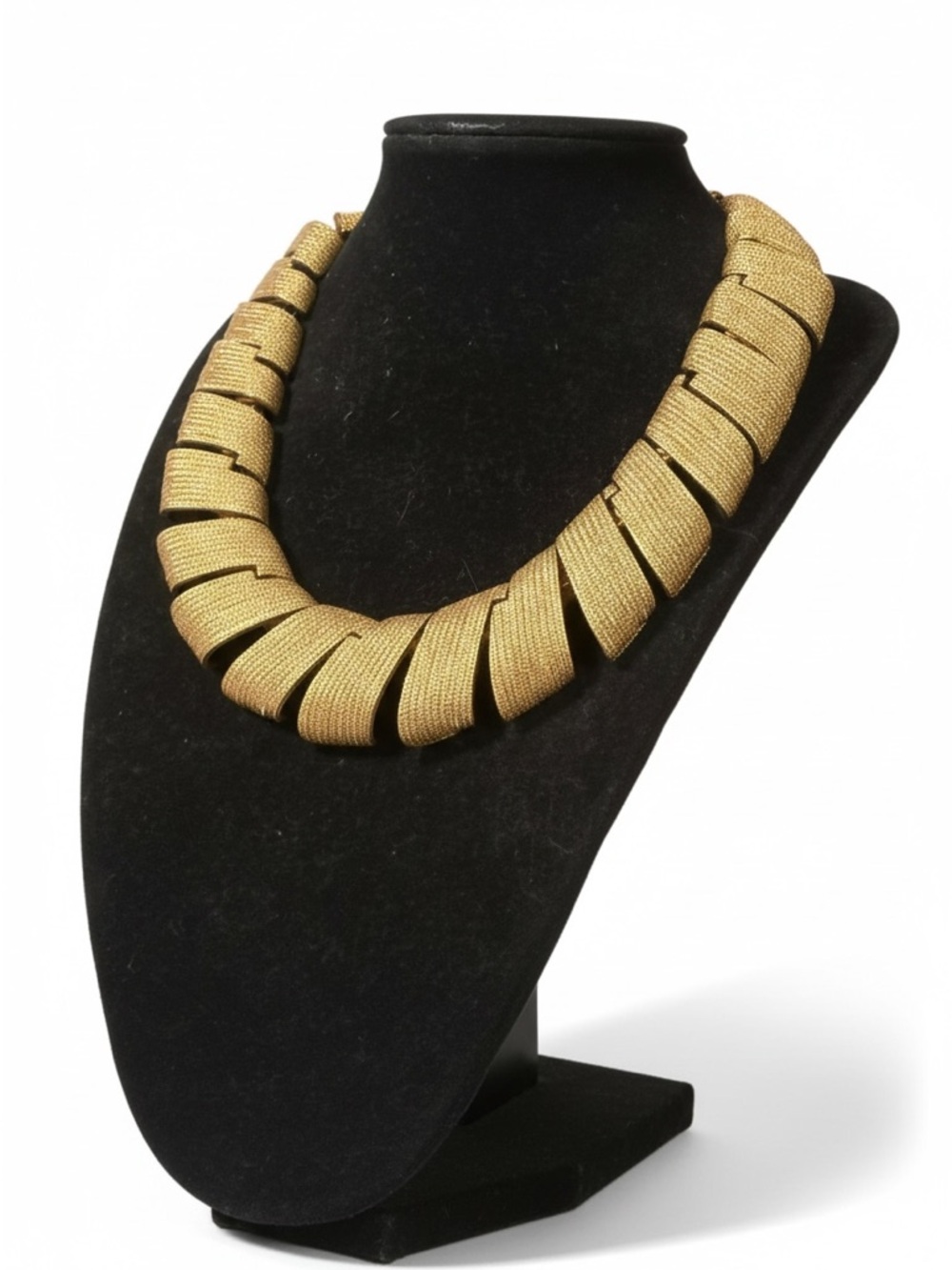 🔻Vintage Les Bernard for Vogue Gold Tone Statement Collar Necklace